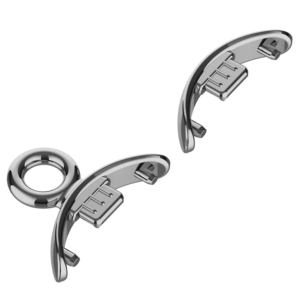 

2pcs Connector Adapter with Metal Chain Watch Band Strap Adapter Anti-corrosion Replacement DIY Accessories for Xiaomi Mi Band 8