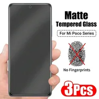 Matte Tempered Glass for Xiaomi Poco X3 F5 Pro X4 GT C40 F3 F4 GT M5 M5S Frosted Screen Protector for Mi Poco X5 F2 M3 M4 X4 Pro