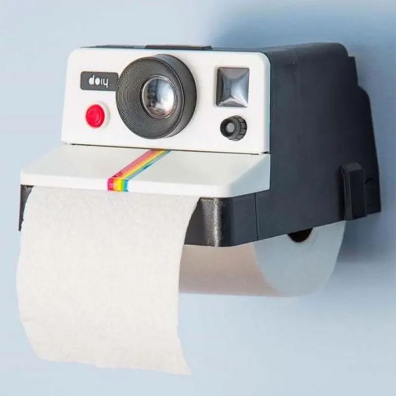 Retro Cute Camera Paper Towel Tube Creative Bathroom Roll Paper Box Paper Towel Draw Home Bathroom Decoration