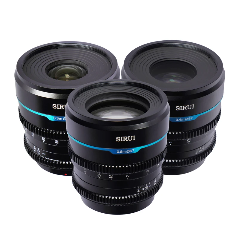 SIRUI Night Walker 24mm 35mm 55mm T1.2 S35 Lens Cine For Sony E