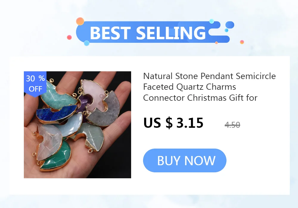 1pc Lapis Lazuli Natural Stone Round Gold-plated Gilt Pendant Craft Jewelry MakingDIY Necklace Earring Accessory Gift Party