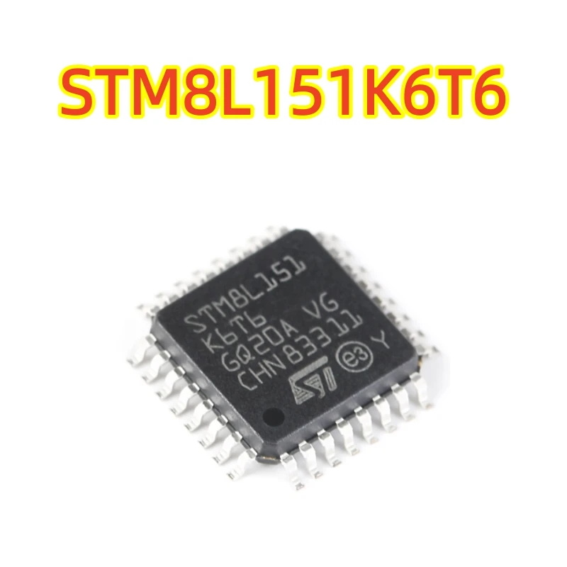 (1~100pcs) Original STM8L151K6T6 LQFP-32 16MHz/32KB flash memory/8-bit microcontroller - MCU 100% brand new chip