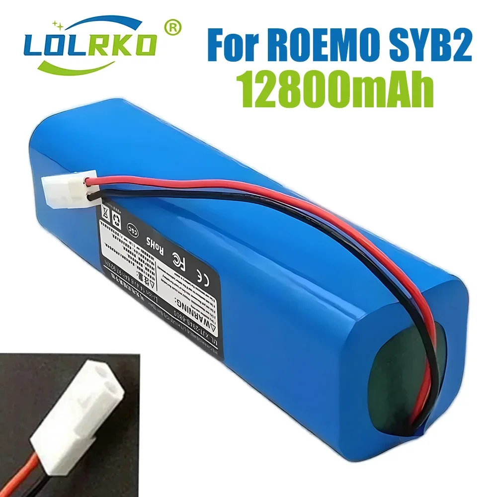 

14.4V 12800mAh 100%New Battery INR18650 M26-4S2P For ROEMO SYB2 Robot Vacuum Cleaner