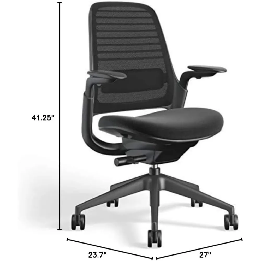 Steelcase Series 1 Ergonomic Office Chair - Responds To Your Body Weight - Perfect for Home - 8+ Hour Sit Time Breathable Fabric