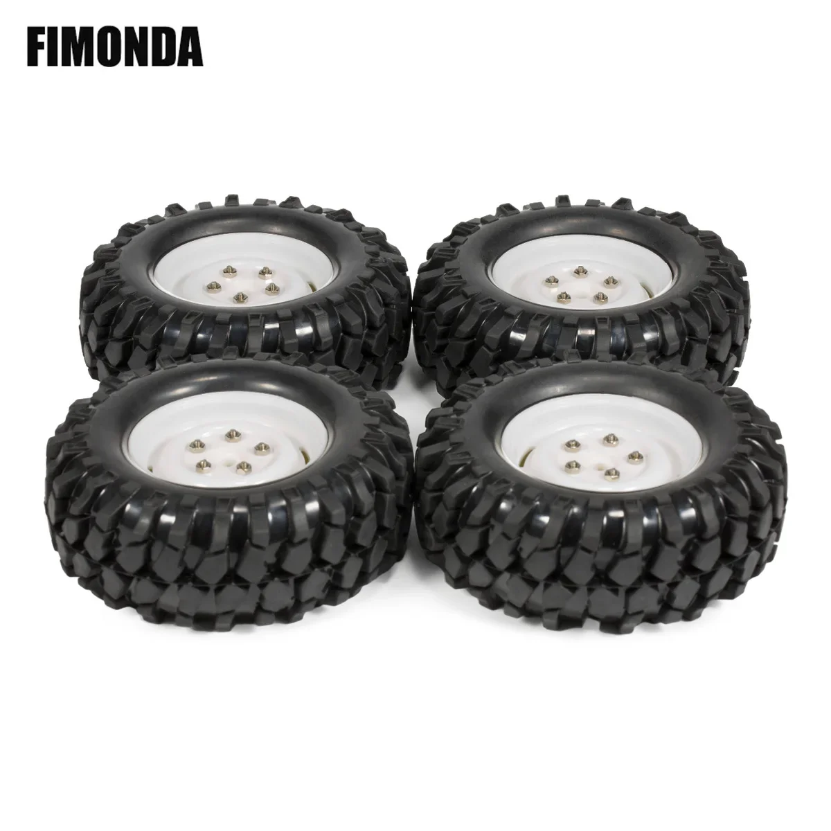 4 Stück Kunststoff felgen Gummireifen 96*36mm für RC Raupen wagen ex86010 v3 cc01 lc70 tf2 d90 hb r1001 zp1005