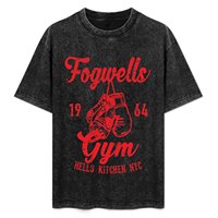 Fogwells Gym T-Shirt man clothes vintage t shirts sweat summer top mens clothes