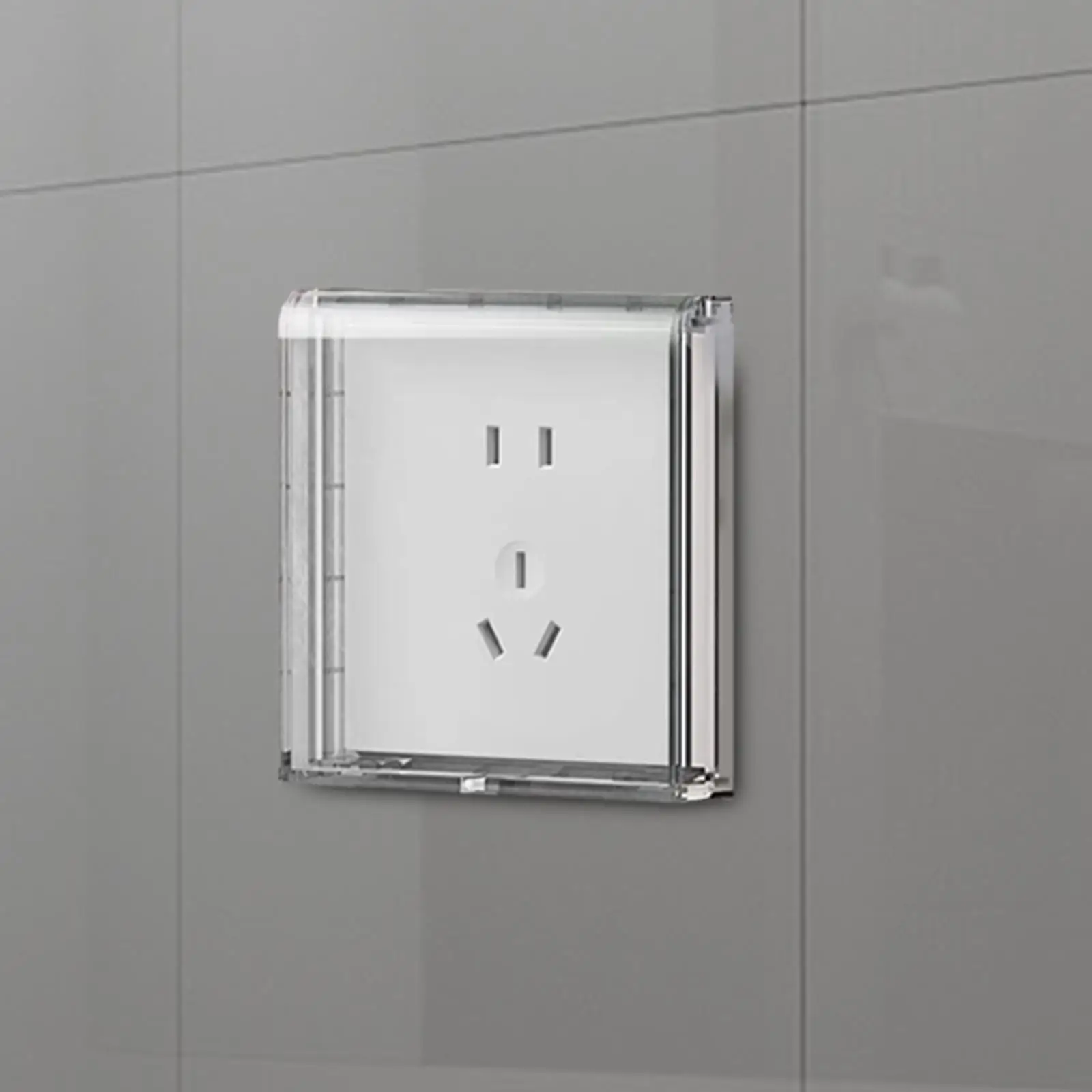86 Type Waterproof Socket Box Transparent Wall Plate Panel Box Socket Protector