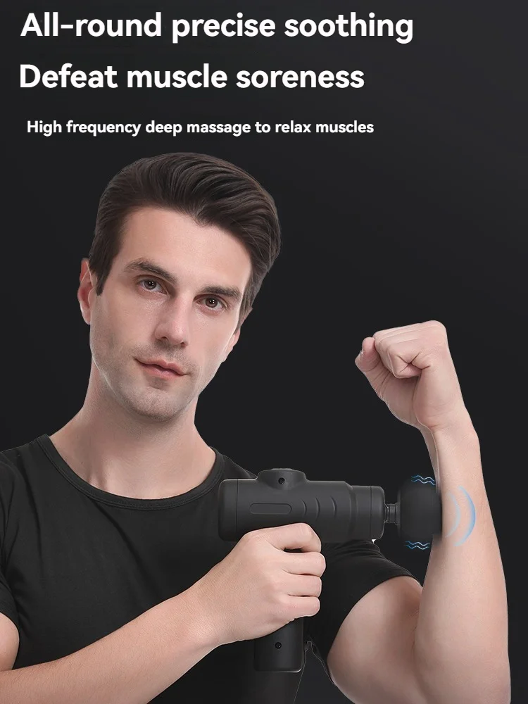 

Fascia Gun Portable Muscle Massage Gun 5-Speed Settings with 8 Massage Heads Deep Tissue Percussion Massage Say Goodbye to Soren
