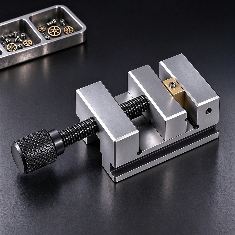 Hand Tools Mini Vise 1/1.3/1.5 Inches Hardness 58~64°, Suitable for Model Making, Micro Workpiece Clamping, Flexible Operation