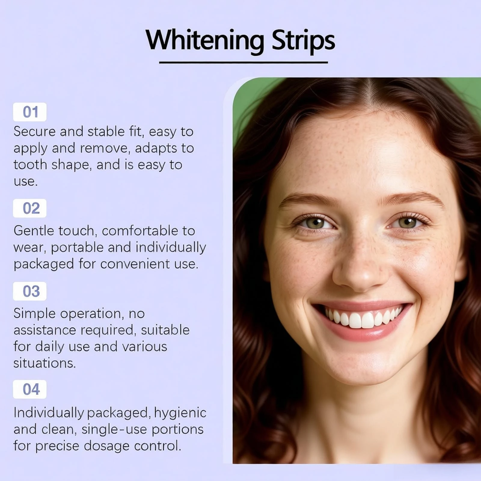 14 Strips Purple Teeth Whitening Strips Brighten Remove Plaque Coffee Smoking Stains Oral Care Kit Easy to Use