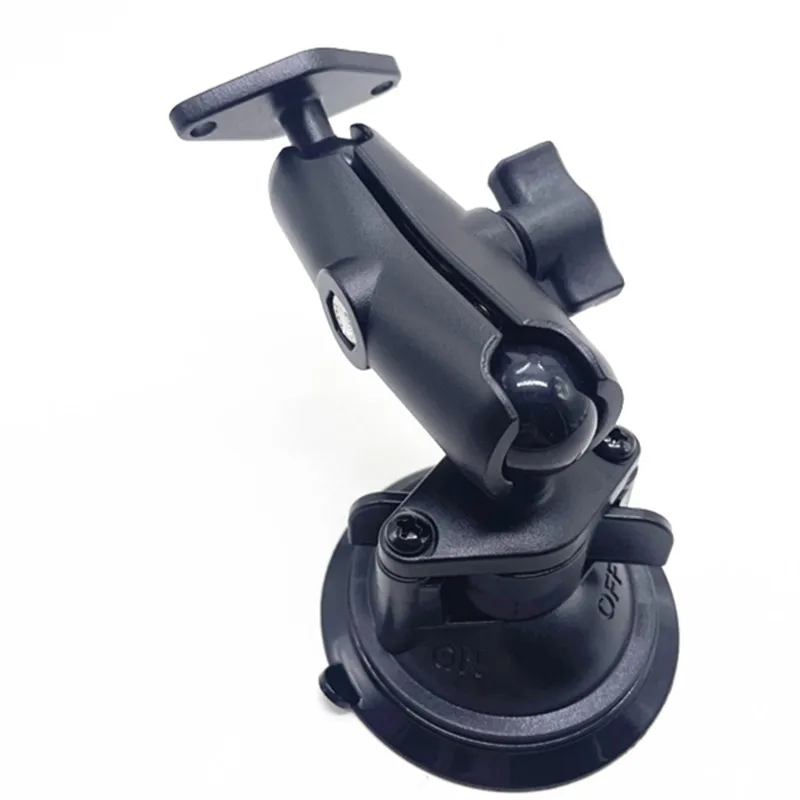 3in1 Kit Twist ON OFF Lock Suction Cup + Double Socket Arm + Ballhead Mounting Base for Phones Accessories