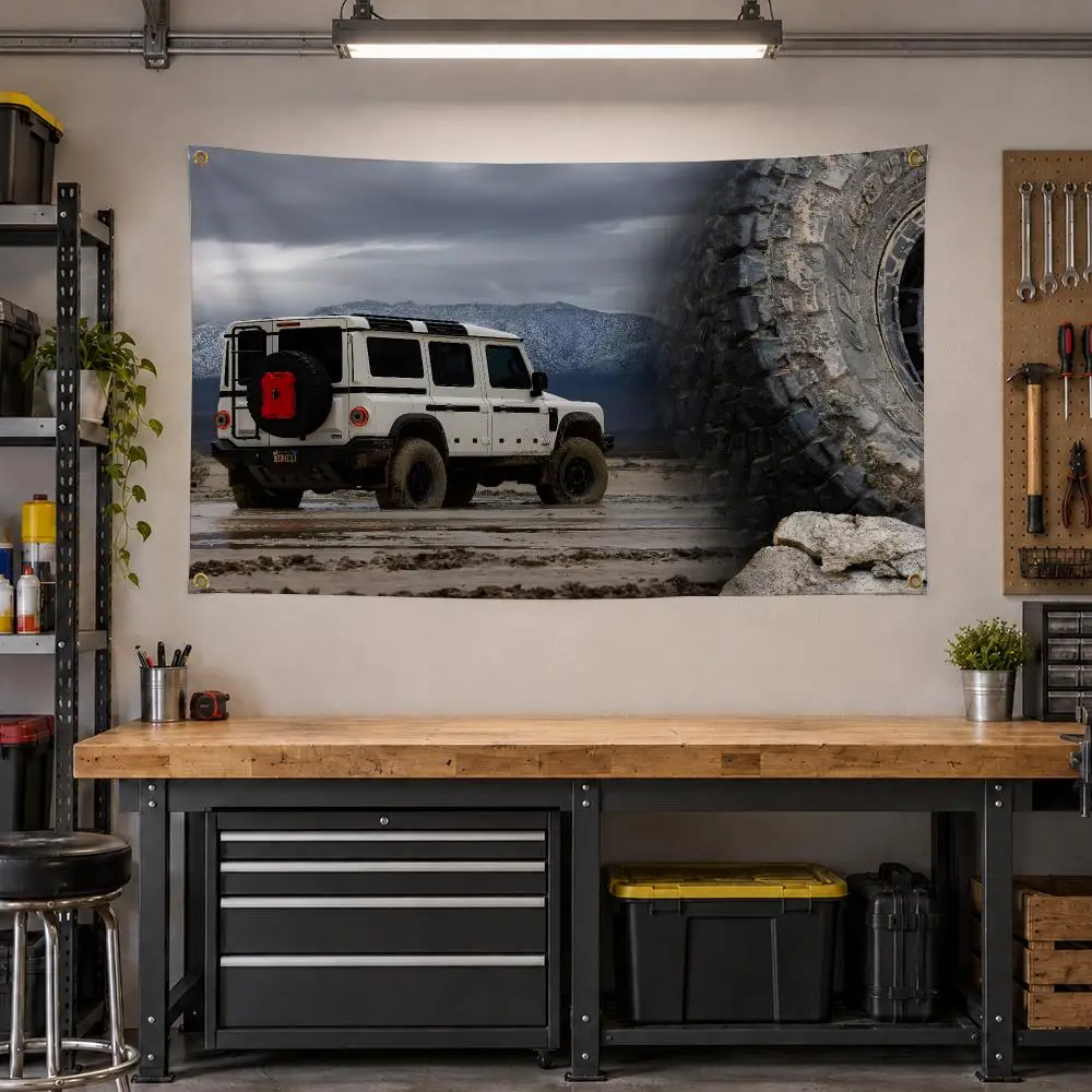 Offroad INEOS Grenadier Overland 4x4 Flags Personalized Banner Flag Room Dorm Camping Picnic Garage Bar Outdoor Wall Decor