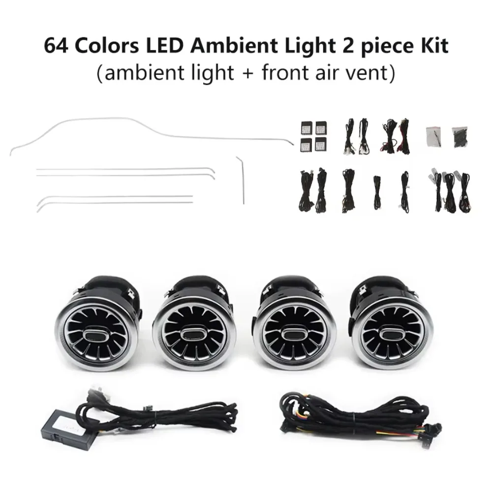 

W447 Auto Lighting System Atmosphere Light 64 Colors LED Car Interior Ambient Light Kit Suitable for Mercedes Benz V-class W447