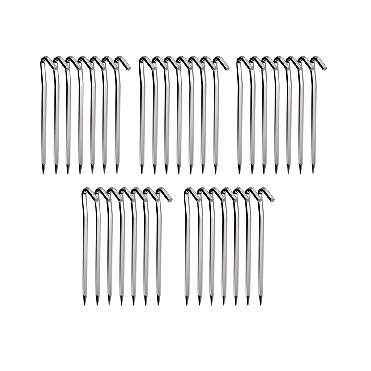 Tent Pegs 40 PCS 18cm Metal Heavy Duty Tent Hooks Aluminum Alloy Rust Free Camping Tent Ground Pegs