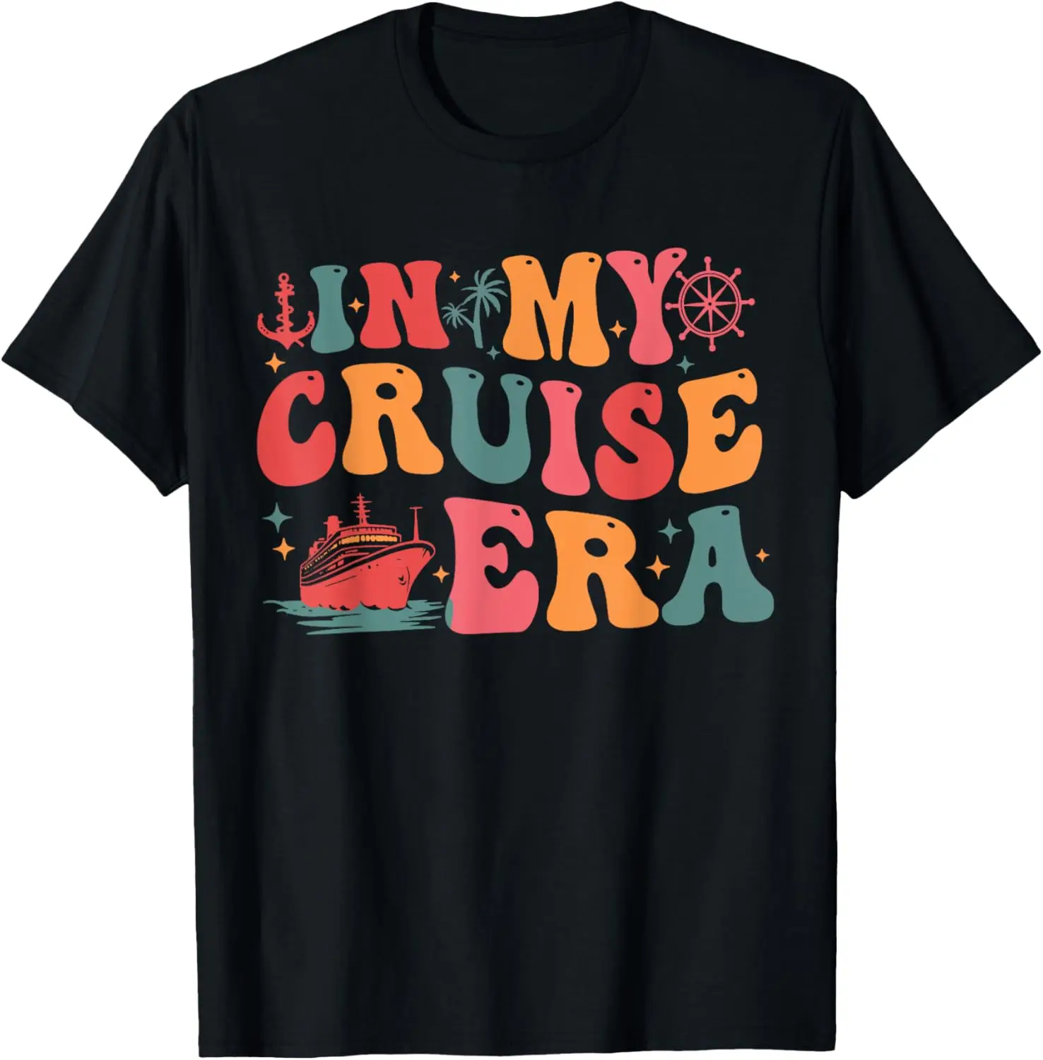 

Retro Funny Family Cruise Summer Vacation In My Cruise Era T-Shirt