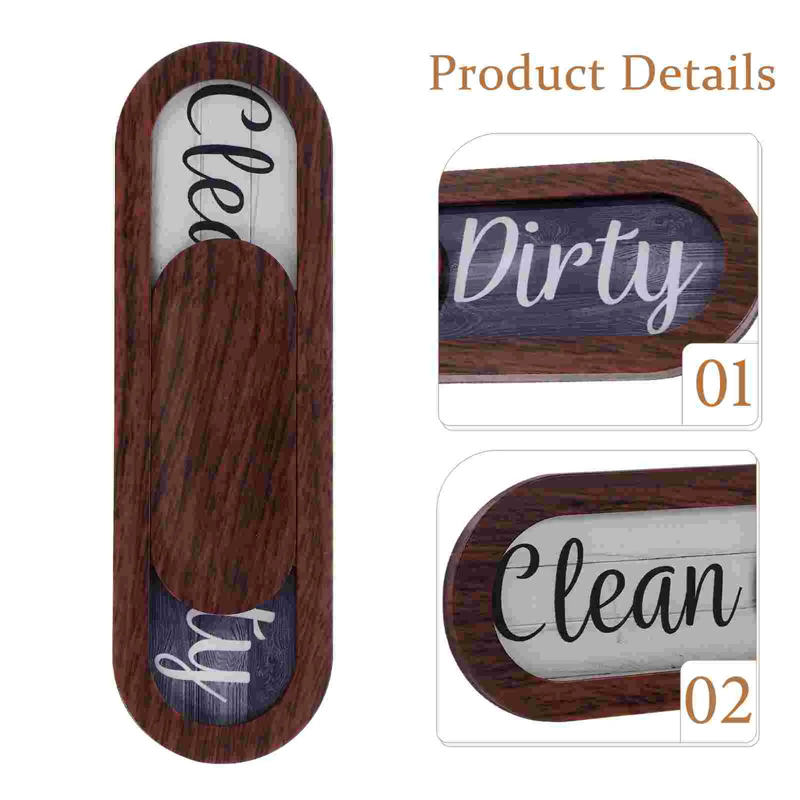 Dishwasher Magnet Clean Dirty Sign Dual-sided Sliding Changing Sign Dishwasher Magnet Cling Dishwasher Magnet Clean Dirty Sign