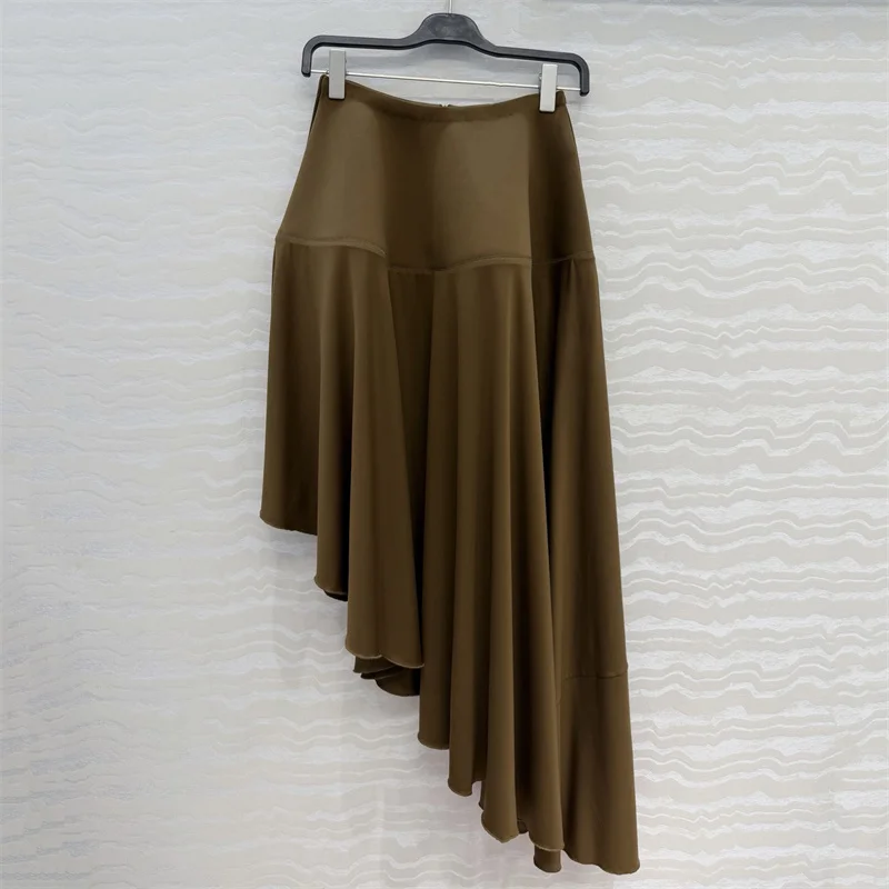 

Женская юбка: Новая асимметричная приталенная женская юбка-полусолнце на весну 2026 года, длинная юбка с высокой талией в стиле Y2K, повседневная плиссированная юбка
