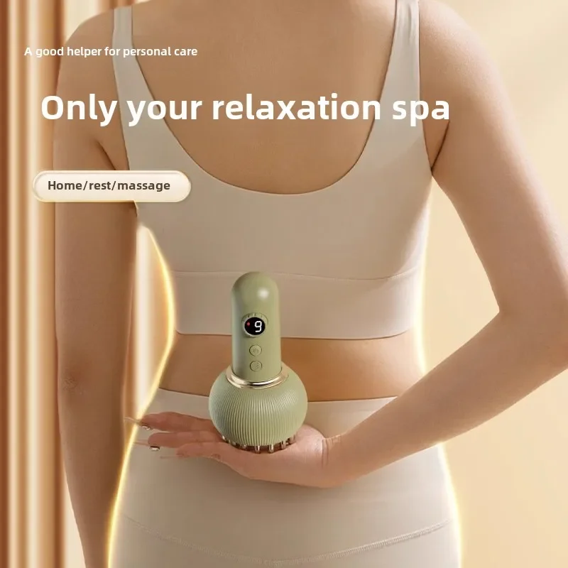 

Электрическая щетка-руридиан, универсальный инструмент для натирания брюшного пресса для всего тела, артефакт растирания живота, массажер для живота