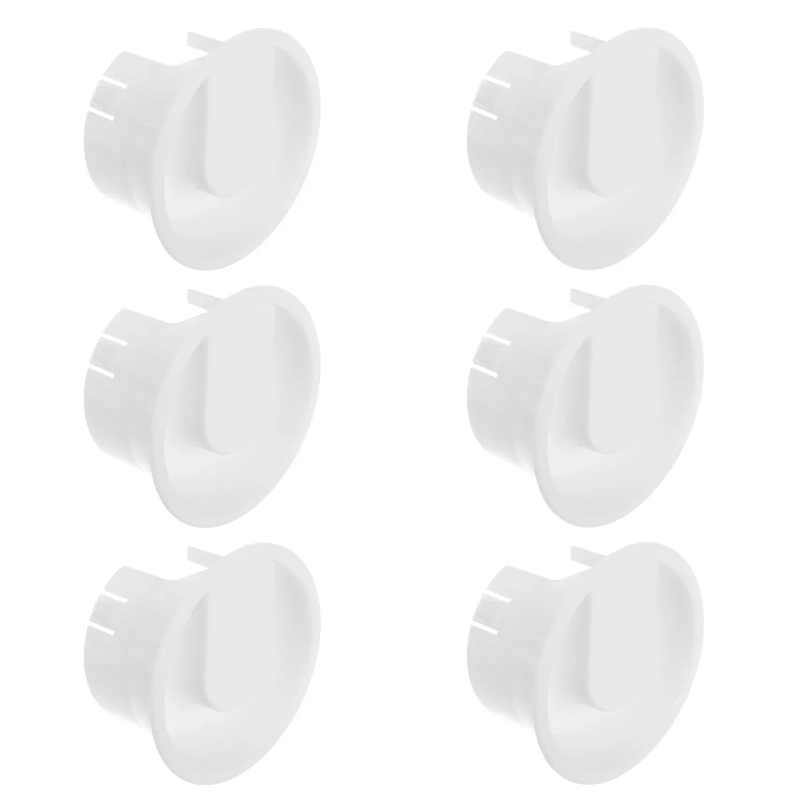 6Pcs Glass Pitcher Lids Replacement Sturdy Plastic for Water Jug Carafe Glass Container Fridge Use Portable Splash Resistant Lid