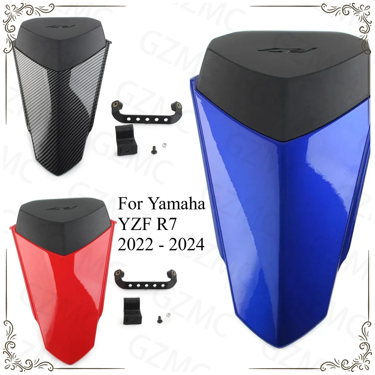 Motorcycle YZFR7 2023 Rear seat tail cover For Yamaha YZF R7 2022 - 2024 Rear Passenger Pillion Seat Cowl Fairing Tail Cover
