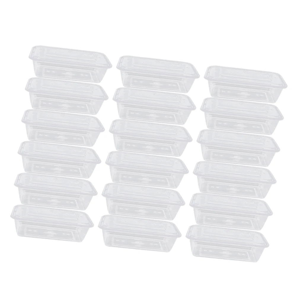 

50 Pcs Disposable Lunch Box Take Out Boxes Carry Containers Fruit for Food Thicken