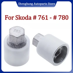 1Pcs #761 - #770 For Skoda Car Tire Anti-Theft Screw Removal Tool Socket Wrench Disassembly Tool Key Sleeve Repair Kit