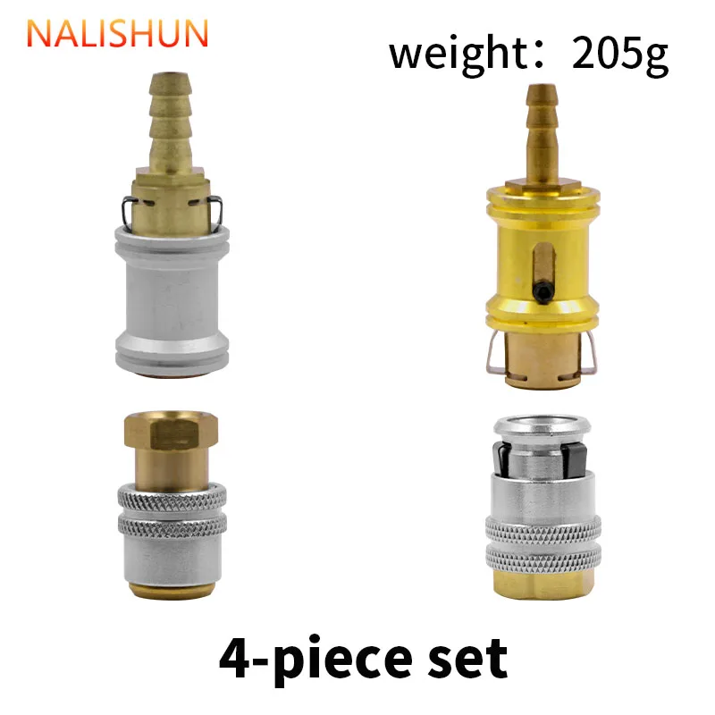 Solid Copper Self-Locking Tire Air Chuck Inflation Nozzle 0.8 /0.6Inner Thread Leak-Free Adapter For Vehicle Tire Inflator Gauge