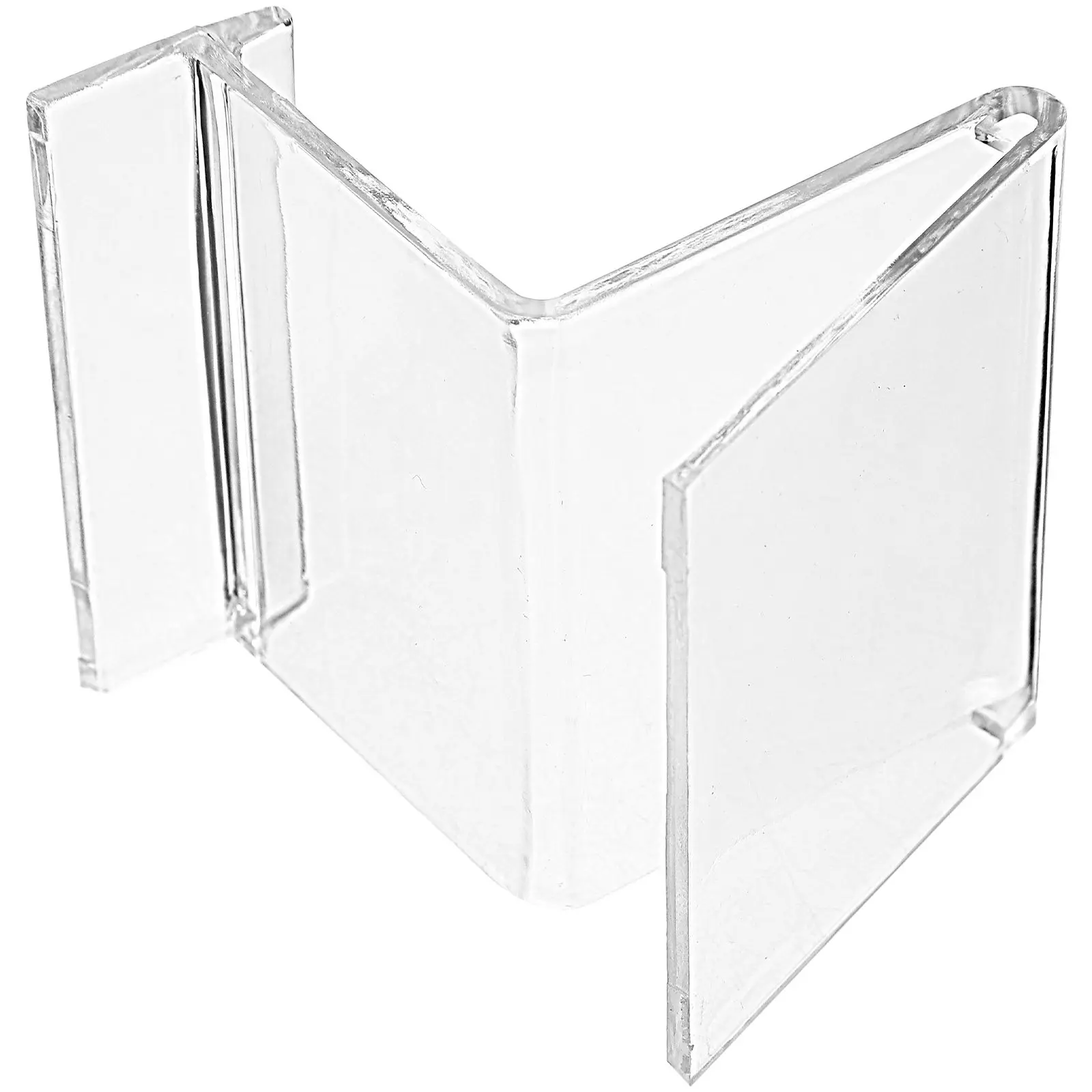 5Pcs Wallet Display Rack Plastic Transparent Desktop Stand 360 Degree Rotating Wallet Holder Business Card Jewelry Display