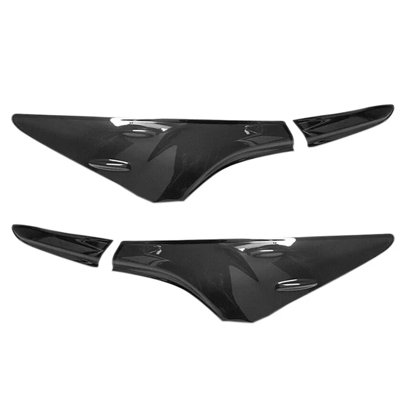 New-4Pcs For Toyota Camry 2018-2020 2021 Smoked Black ABS Rear Tail Light Lamp Trim Covers