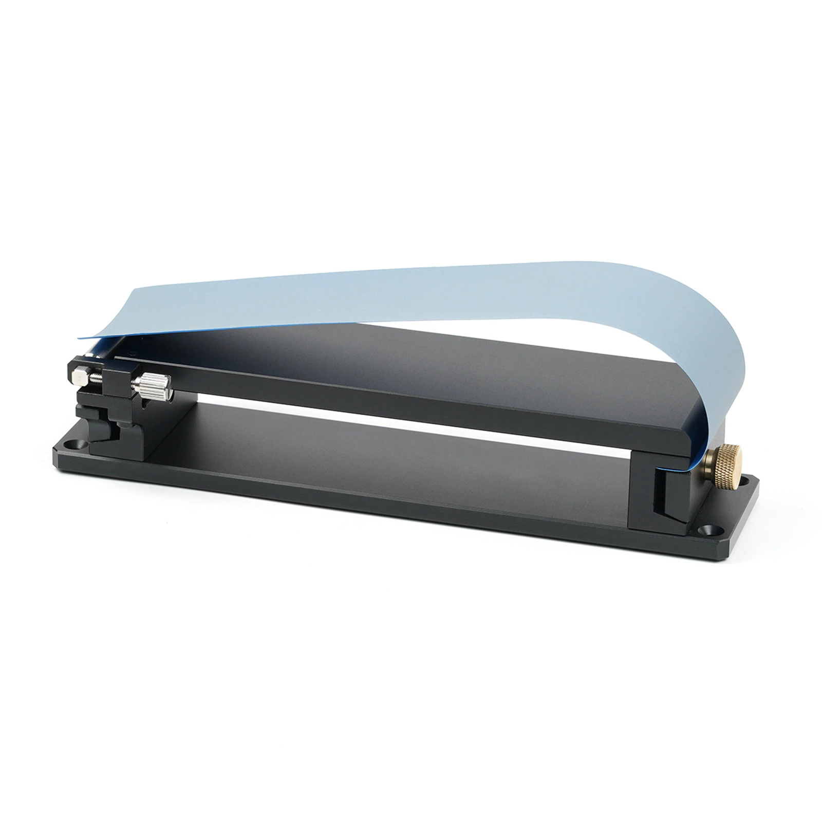 Aluminum Alloy Sandpaper Clamp Sharpener Fixture 220x60MM Multi-Purpose Sandpaper Holder Lightweight for Polishing Woodworking