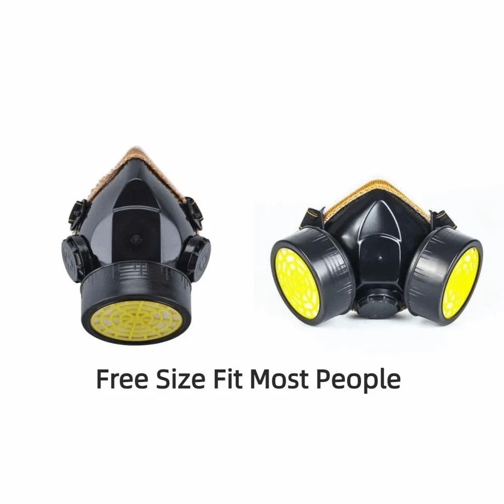 Filtro in spugna Maschera antipolvere chimica Anti-perdardo Anti particelle Maschere protettive Mezza maschera Filtrazione efficiente