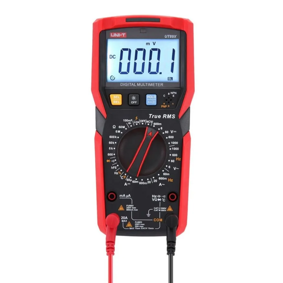 1PC NEW UNI-T UT89X Digital Multimeter True RMS, 1M Drop Proof ,Dual Range NCV test In Stock Original Box#familitrade