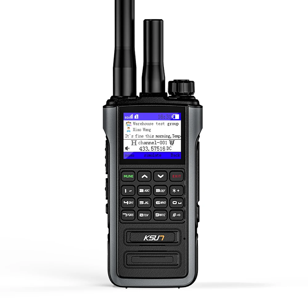 

KSUN CT60 POC Global 15km 100km 5000km Range 4G Network Analog Dual Mode Radio Walkie Talkie With GPS