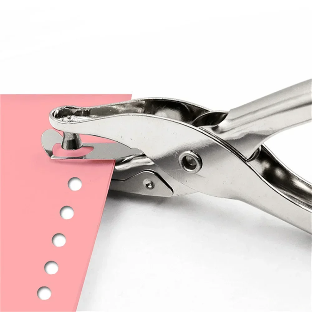 

Puncher Punching Pliers Light Equipment Metal Plier Punch Silver Single Hole 1 PC 130mm Hand Paper For Drilling