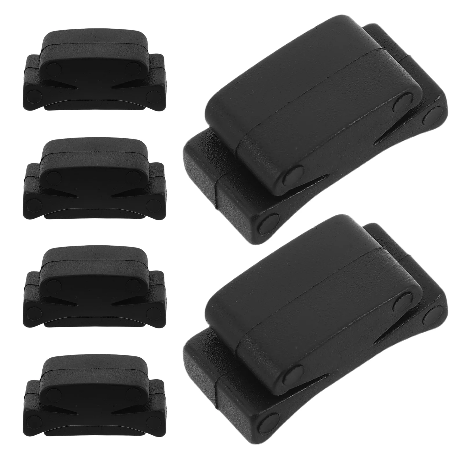 

6 Pcs Guitar Accessory Set Ukulele Pick Holder Bass Black Rubber Plectrum Organiser