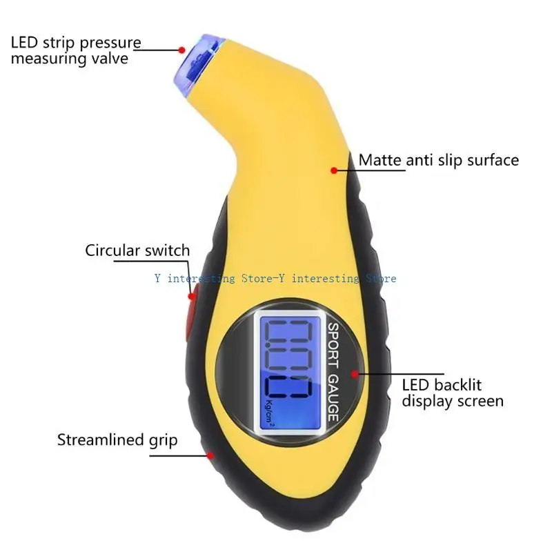 

896A High Visibility Digital Tire Gauges Digital Tire Pressure Reader for Convenient Use & Accurate Pressure check Active