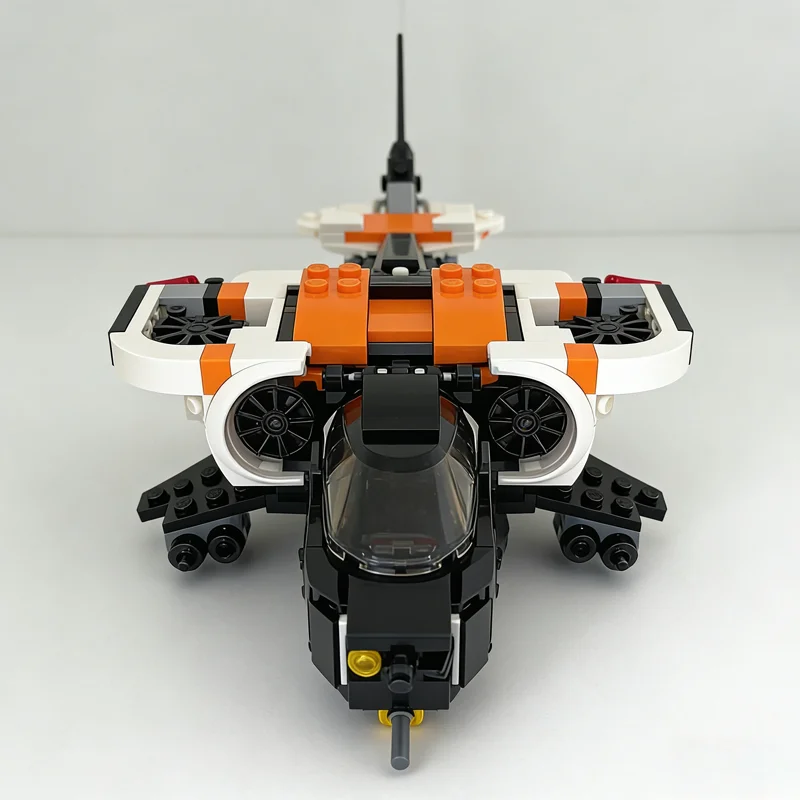 273pcs MOC Solus Gunship City Champions Model Building blocks Construction Christmas gifts Education toy idea Brick Kids