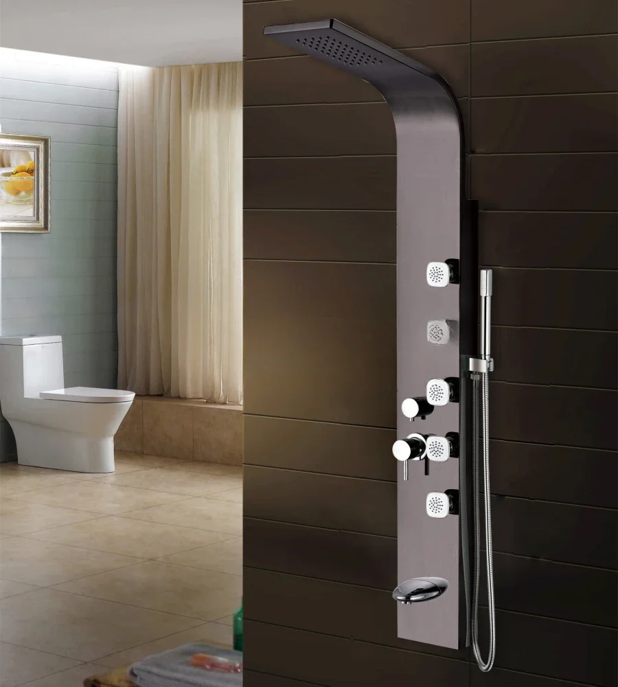 Modern Luxury Design Hot and Cold Wall Shower Panel