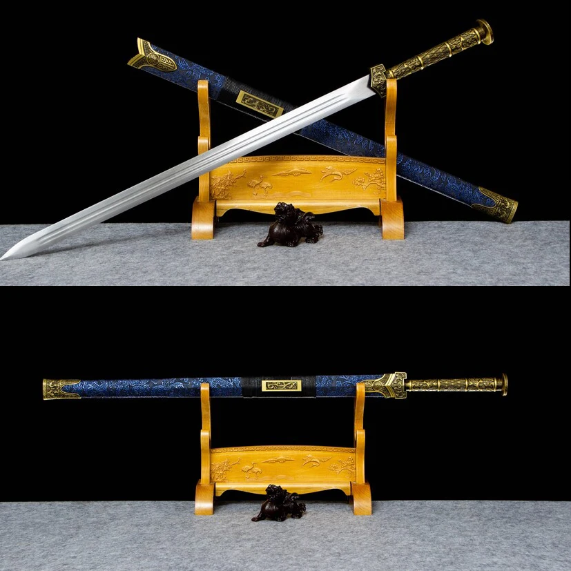 

101cm Medieval Fengming Han Sword edge cutting katana tung full Chinese martial Arts combat Preparation manganese steel