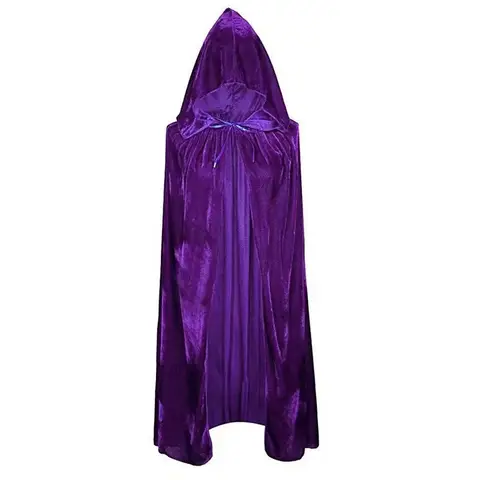 Velvet Halloween Witch Cloak Wizard Fairy Devil Cosplay Cape Comfortable High Quality Costume for Masquerade Party