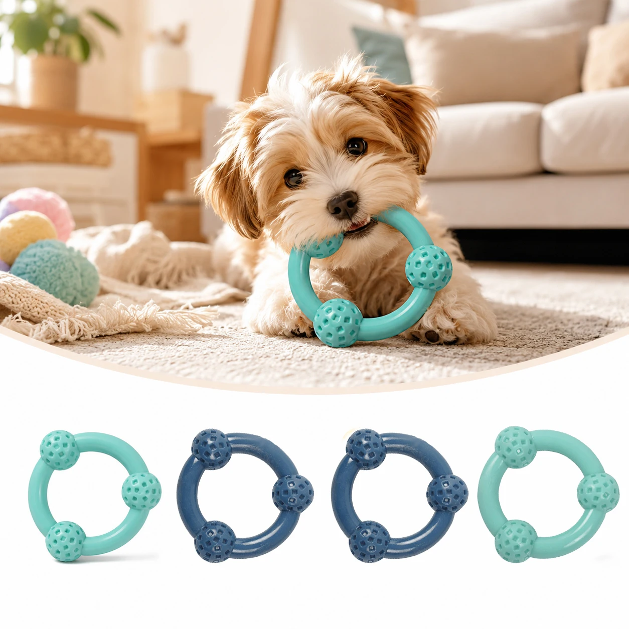 1 PC Dog Toys for Aggressive Dog Toys for Aggressive Chewers, Durable Dog Chew Toys, Dog Toys For Breed Dogs, Puppies & Heavy Chewers/Outdoor Play +Enrichment, Birthday Gifts