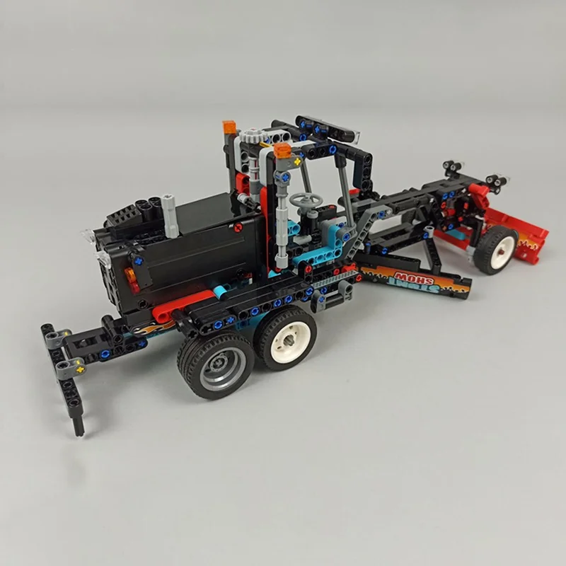 512 pièces MOC niveleuse routière modèle technique blocs de Construction Construction assembler bricolage créatif idée cadeau de noël brique jouets enfants