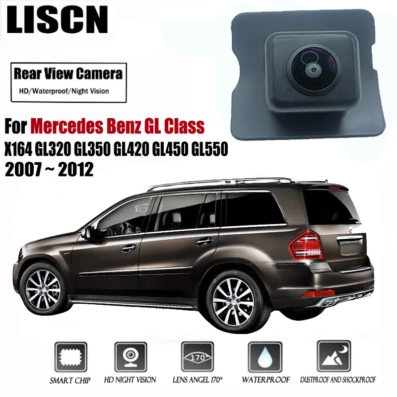 Backup Rear View Camera For Mercedes Benz GL Class X164 GL320 GL350 GL420 GL450 GL550 2007 ~ 2012 Waterproof Parking Reversing