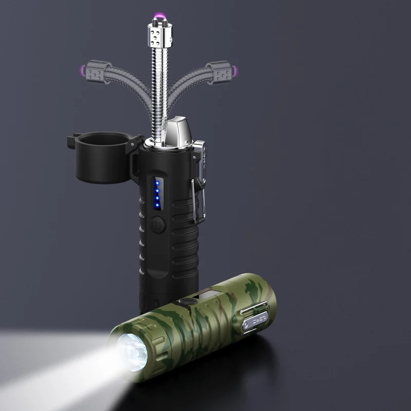 

Outdoor Portable EDC Multifunctional Flashlight Ignition Tool Retractable Rotating Hose Sealing Waterproof Charging Tool