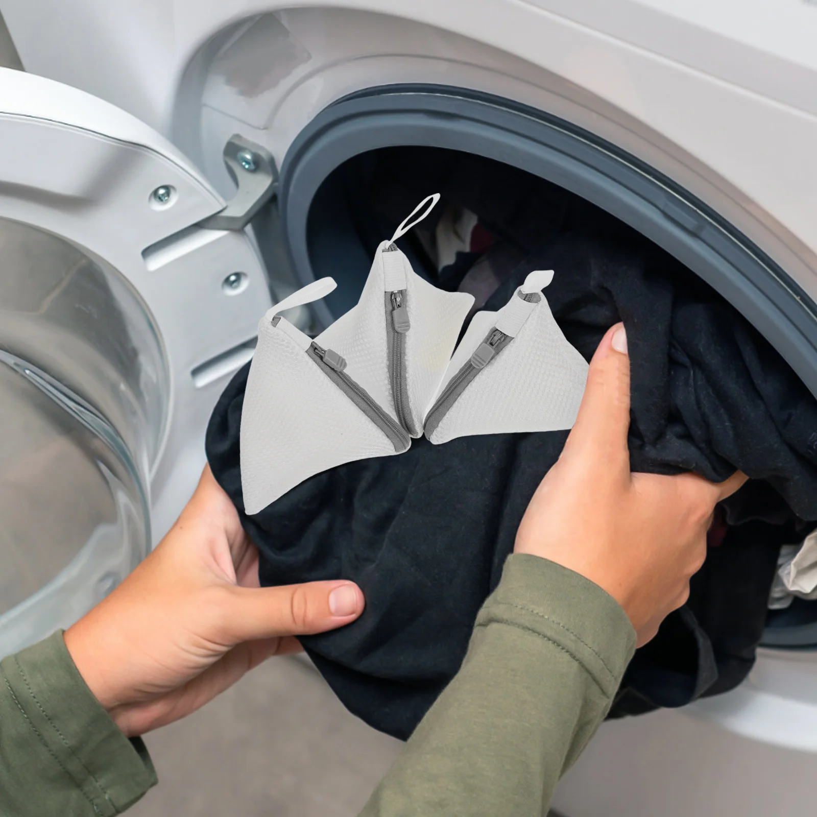 

3 pcs Mini Laundry Bag Mesh Washing Machine Bags For Delicate Clothes Travel Sock Undergarment Organizer Small Wash Pouch