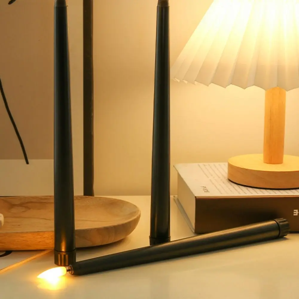 Simulation Led Candles with Flickering Flame Battery Operated Candlesticks Tall Creative Atmosphere Light Thanksgiving
