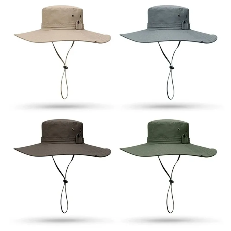 Outdoor Mountaineering Visor Western Cowboy Hat Female Can Receive Japanese Fisherman Hat Male Summer Hiking Tour