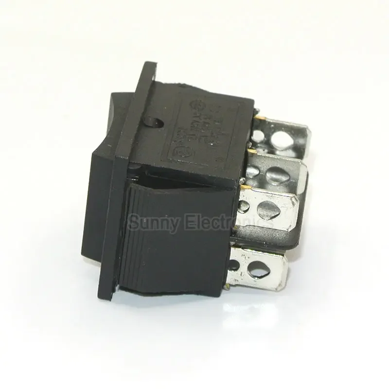 5pcs 12V 6-Pin DPDT Power Window Momentary Rocker Switch AC 250V/16A 125V/20A  (ON)-OFF-(ON) Switch