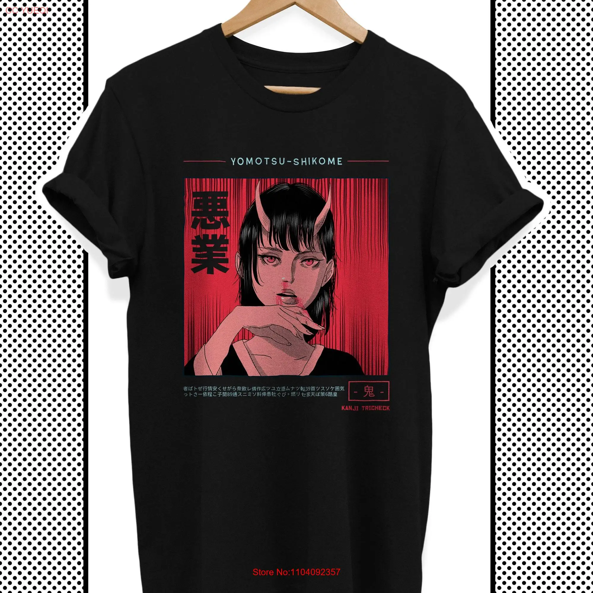 Japanese Anime T Shirt Devil Girl Manga s Idea for Weebs and eGirls eBoys Harajuku Gothic Clothing long or short sleeves