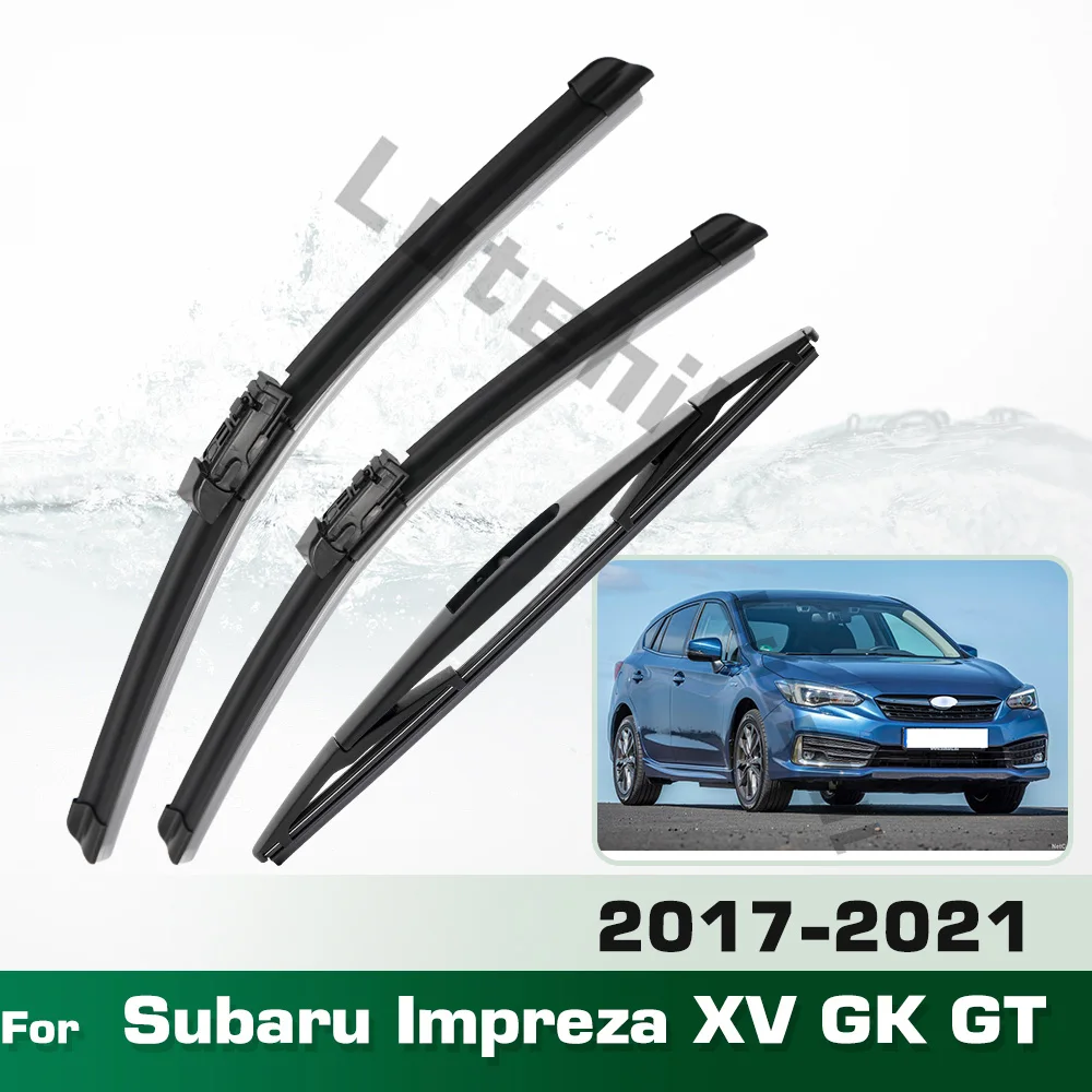 

Wiper LHD Front & Rear Wiper Blades Set For Subaru Impreza XV GK GT 2017 - 2021 Windshield Windscreen Window 26"+16"+12"
